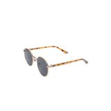 Zevahir Unisex Gold Çerçeve Leopar Kol Detaylı Siyah Güneş Gözlüğü