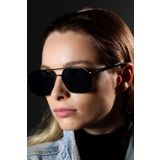 Zevahir Unisex Siyah Metal Çerçeve Güneş Gözlüğü