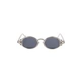 Zevahir Unisex Vintage Gümüş Çerçeve Siyah Güneş Gözlüğü