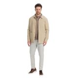 Zevos Erkek Camel Keten Karışımlı Overshirt Baharlık Ceket Yeni Sezon Bej 48