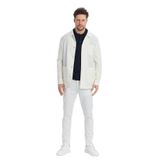 Zevos Erkek Ekru Keten Karışımlı Overshirt Baharlık Ceket Yeni Sezon Ekru 48