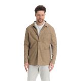 Zevos Erkek Vizon Keten Karışımlı Overshirt Baharlık Ceket Yeni Sezon Vizon 54