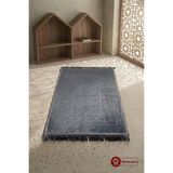Zey-Al Peluş Seccade Kaymaz Taban Ultra Yumuşak Kadife Dokulu Lüks Namaz Seccadesi