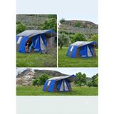 Zey Camping 2+0 Double 6 Kişilik Orman Şantiye Depo Çadırı Kapıda Sineklik Modelli Mavi