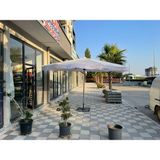 Zey Camping 4m2 Ekonomik Bahçe Plaj Teras Cafe Restorant Semşiye (Ayak Hariç ) - Açık Krem