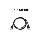 Zeyar Teknoloji 1.5 Metre USB 2.0 Uzatma Kablosu Erkek Dişi - Ferrit Filtreli Siyah