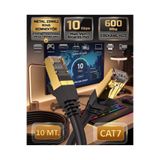 ZEYar Teknoloji Cat7 Ethernet Kablosu 10 Metre 10 Gbps 600 MHz Metal Zırhlı