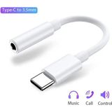 Zeyar Teknoloji Type-C To 3.5mm Kulaklık Dönüştürücü Adaptör Mikrofon ve Arama Destekli Tüm Type-C Modeller Uyumlu - Beyaz