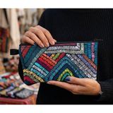 Zeybek Home Zeybekhome Renkli Kilim Desenli Makyaj & Seyahat Çantası