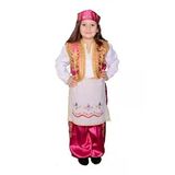 Zeybek Kız Çocuk Kostümü Ege Yöresel Folklör Kıyafeti