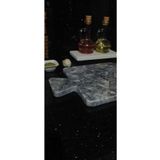 Zeybek Marble Mermer Kesme Tahtası Dikdörtgen Gerçek Mermer Sunum Tabağı (ZEYBEKMARBLEHOME)