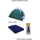 Zeycamping 6 Kişilik Otamatik Çadır Kamp Orman Dağcı Balık Ve Kara Avı Çadırları