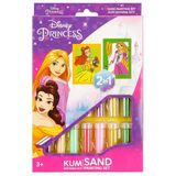 Zeycanhome 2İn1 Disney Princess Kum Boyama Seti Kız Erkek Çocuk Oyuncak Eğitici Oyuncaklar