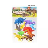 Zeycanhome 683 Toy Play 12 Parça Renkli Mini Dinozor Figür Seti 4-6Cm Kız Erkek Çocuk Oyuncak Eğitici Oyuncakla