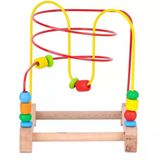 Zeycanhome Ahşap Boncuklu Koordinasyon Kız Erkek Çocuk Oyuncak Eğitici Oyuncaklar