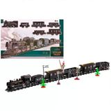 Zeycanhome Classic Steam Pilli Tren Seti 40 Parça 1603C Kız Erkek Çocuk Oyuncak Eğitici Oyuncaklar