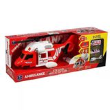Zeycanhome Ern-2004 Heroes Toys Helikopter Ambulans Seti Arabalı Kız Erkek Çocuk Oyuncak Eğitici Oyuncaklar