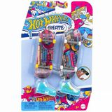Zeycanhome Hxl17 Hot Wheels Skate Retro Temalı İkili Parmak Kaykay Ve Ayakkabı Paketi Kız Erkek Çocuk Oyuncak E