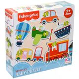 Zeycanhome Ks Fisher Price Baby Vehicles 6 İn 1 Puzzle Kız Erkek Çocuk Oyuncak Eğitici Oyuncaklar