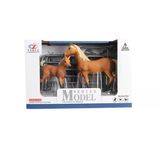 Zeycanhome Model Hayvan Seti At Ve Tay Kahverengi Kız Erkek Çocuk Oyuncak Eğitici Oyuncaklar