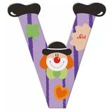 Zeycanhome Palyanço Ahşap Harf V Kız Erkek Çocuk Oyuncak Eğitici Oyuncaklar
