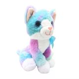 Zeycanhome Peluş 30Cm Renkli Kedi Halley Kız Erkek Çocuk Oyuncak Eğitici Oyuncaklar