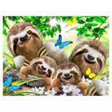 Zeycanhome Prime 3D Tembel Hayvan Pelüş Ve Selfie 48 Parça Puzzle 15804 Kız Erkek Çocuk Oyuncak Eğitici Oyuncak