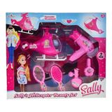 Zeycanhome Sally Helikopter Beauty Set Kız Erkek Çocuk Oyuncak Eğitici Oyuncaklar