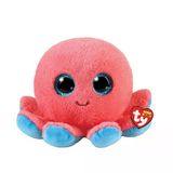 Zeycanhome Ty Beanie Boos Peluş Pembe Ahtapot Sheldon 15Cm Kız Erkek Çocuk Oyuncak Eğitici Oyuncaklar