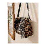 zeydila Leopar Desen Gold Detaylı Omuz & El Çantası