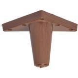 Zeygen Sena 12 cm Ceviz Renk Plastik Ayak Koltuk Baza Ayağı 4 Adet Dayanıklı Yapı ile Modern Tasarım