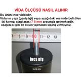 Zeygen (Vida Ölçüsüne Dikkat)- Orta Plastik Mobilya Koltuk Kanepe Ayağı Tek Adet Siyah 14 -19 cm 5/16 Vida