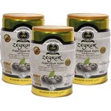 Zeykur Elmas Doğal Siyah Zeytin 1 kg 3 'lü