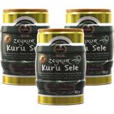 Zeykur Tuzsuz Kuru Sele Diyet Light Siyah Zeytin 900 gr 3'lü - 2,7 kg