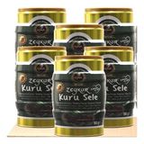 Zeykur Tuzsuz Kuru Sele Diyet Light Siyah Zeytin 900 gr 6'lı - 5,4 kg