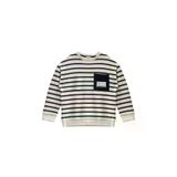 Zeyland 252Z3ESC61 Erkek Çocuk Çizgili Cep Detaylı Sweatshirt - Lacivert