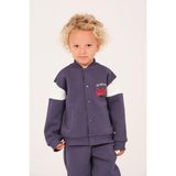 Zeyland Çocuk Baskılı Kolej Ceket - Indigo - 11 - 12 Yaş