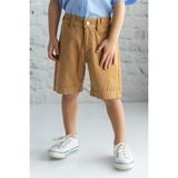Zeyland Erkek Çocuk Gabardin Düz Şort - Camel - 5 - 6 Yaş