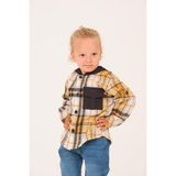 Zeyland Erkek Çocuk Kapüşonlu Oduncu Gömlek - Sarı Ekose - 1 - 2 Yaş