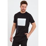 Zeyland Erkek Resist Baskılı Cepli T-Shirt - Çok Renkli