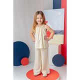 Zeyland Kız Çocuk Askılı Bluz Pantolon Takım - Sarı - 7 - 8 Yaş