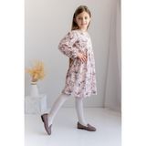 Zeyland Kız Çocuk Desenli Dokuma Elbise - Pembe - 4 Yaş