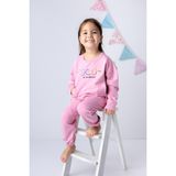 Zeyland Kız Çocuk Focus Nakışlı Gizli Cep Detaylı Eşofman Takımı - Pembe - 13 - 14 Yaş