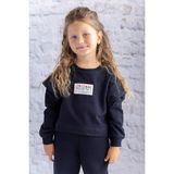 Zeyland Kız Çocuk Kol Detaylı Sweatshirt - Siyah - 7 - 8 Yaş