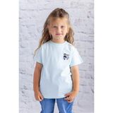Zeyland Kız Çocuk Nakış Detaylı Kısa Kollu T-Shirt - Mint - 7 - 8 Yaş
