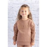 Zeyland Kız Çocuk Nakış Detaylı Sweatshirt - Kahve - 5 - 6 Yaş