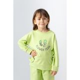 Zeyland Kız Çocuk Nakış Detaylı Sweatshirt - Yeşil - 3 - 4 Yaş