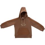Zeyland Kız Çocuk Reglan Kollu Baskı Detaylı Kapitoneli Sweatshirt - Kahverengi - 9 - 10 Yaş