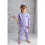 Zeyland Kız Çocuk Şeritli Eşofman Takımı - Lila - 9 - 10 Yaş