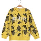 Zeyland Kız Çocuk Yaprak Baskılı Sweatshirt - 8 - 9 Yaş - Sarı